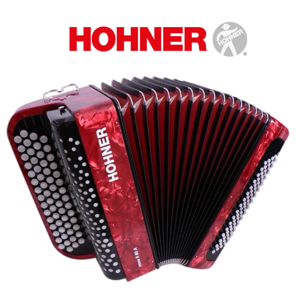 Accordéon chromatique Hohner Nova II 60 rouge et noir