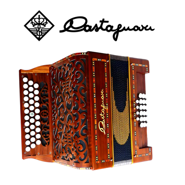 Accordéon diatonique Castagnari Handry 18 en bois de paduk