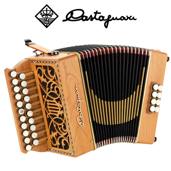 Accordéon castagnari Lilly en bois de cerisier