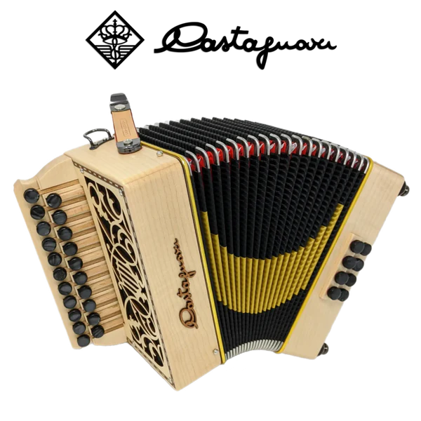 Accordéon castagnari Lilly en bois d'érable