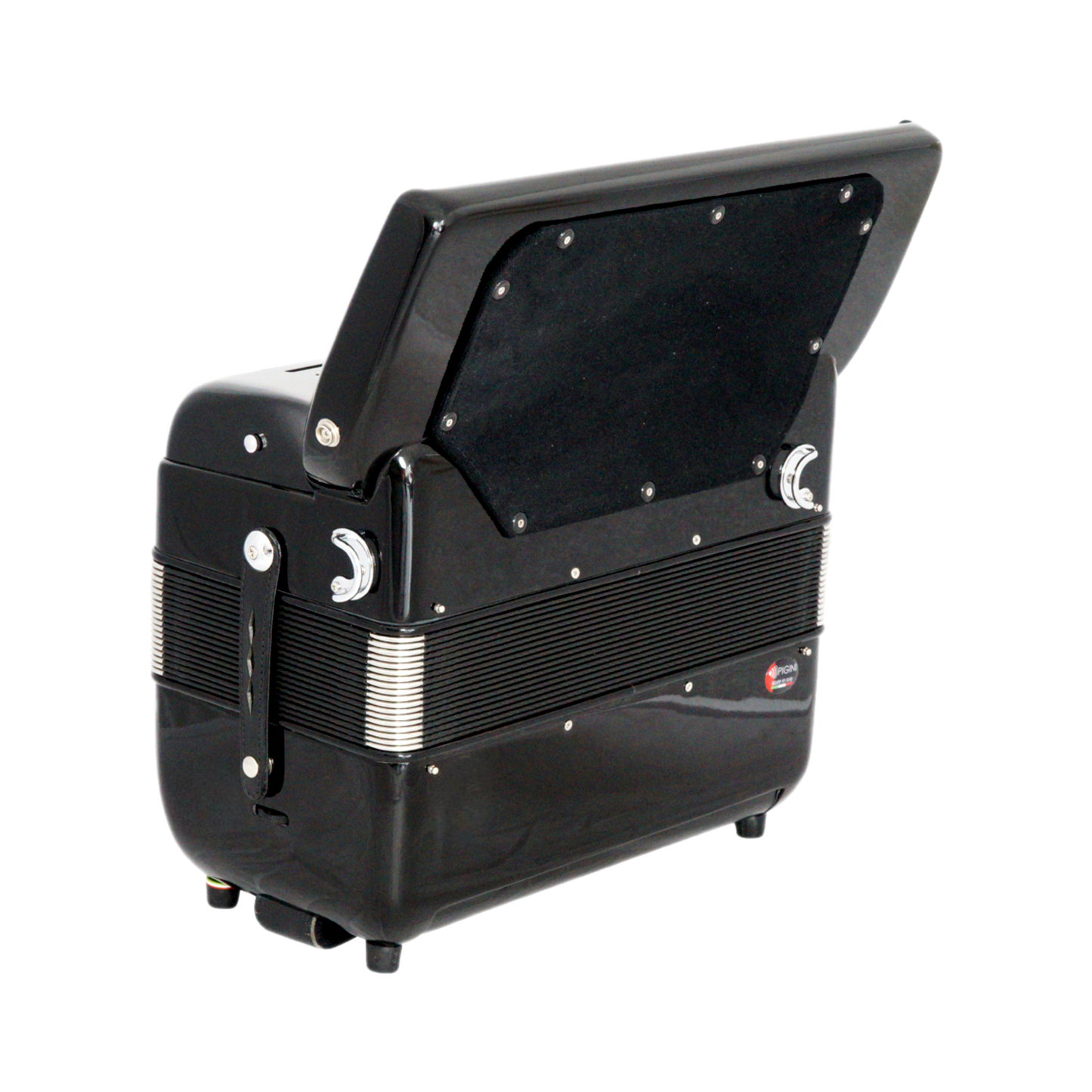 Accordéon Chromatique Pigini Peter Pan Piano Vue de Dos