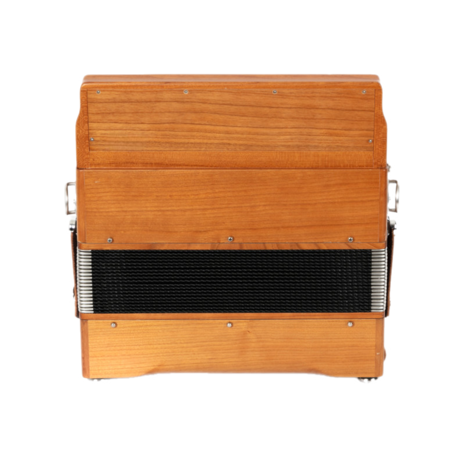 Accordéon Diatonique Saltarelle Pastourelle 2 en Bois de Cerisier Vu de Dos