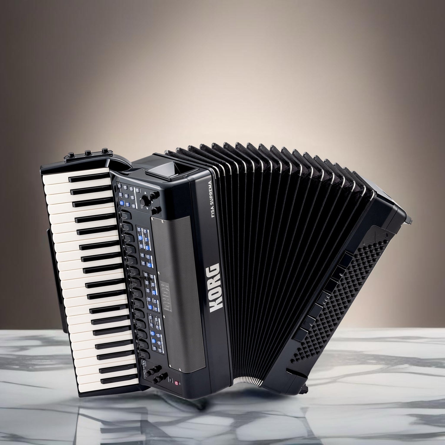 Accordéon numérique noir Korg à touche piano