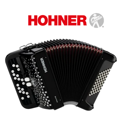 Accordéon chromatique Hohner Nova II 40 noir à touche bouton