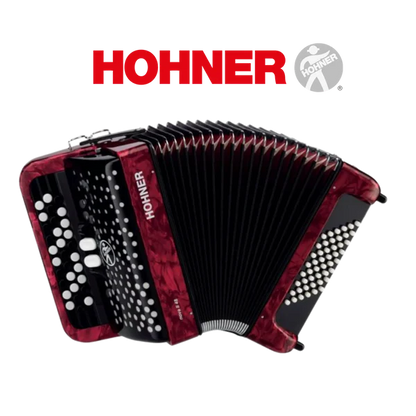 Accordéon chromatique Hohner Nova II 40 rouge à touche bouton