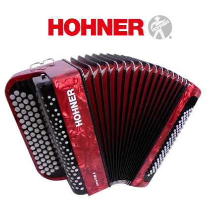 Accordéon chromatique Hohner Nova II 60 rouge et noir