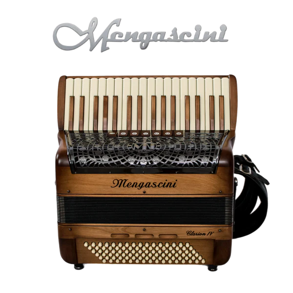 Accordéon chromatique Mengascini Clarion 3 à touche piano couleur bois
