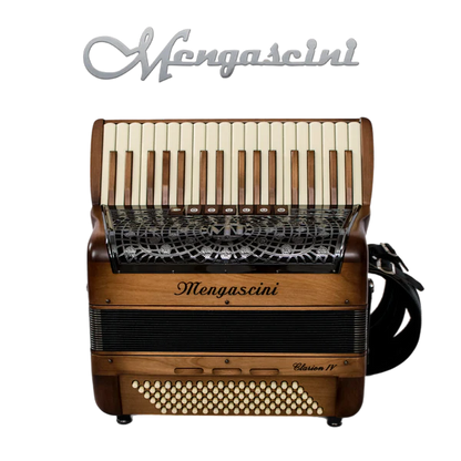 Accordéon chromatique Mengascini Clarion 3 à touche piano couleur bois