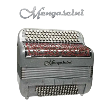 Accordéon chromatique Mengascini F5 à touche bouton couleur gris