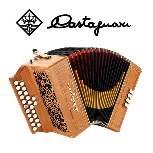 Accordéon diatonique Castagnari Alain 8 en bois de cerisier