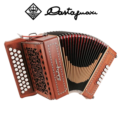 Accordéon castagnari Benny en bois de Paduk