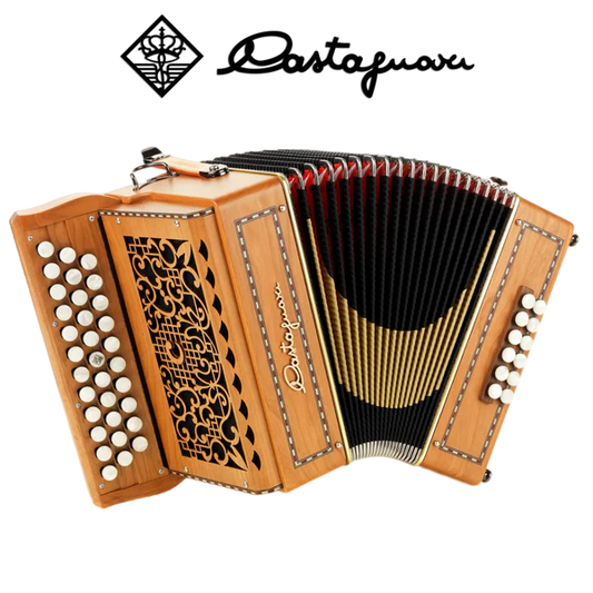 Accordéon castagnari Benny en bois de cerisier