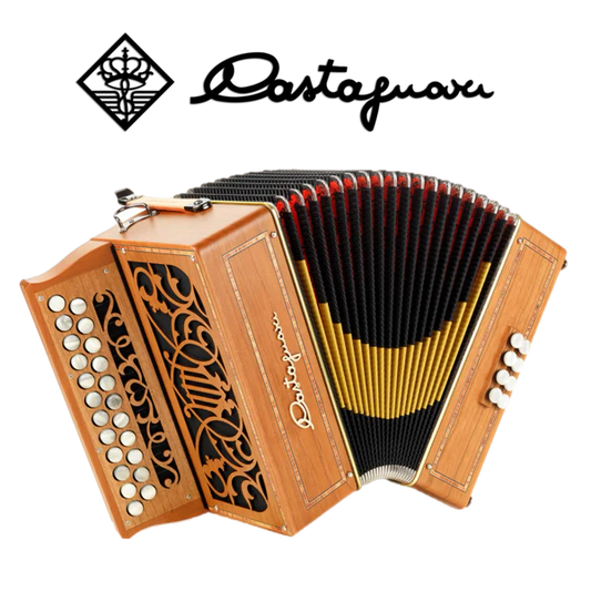 Accordéon diatonique Castagnari 
Ciacy en bois de cerisier