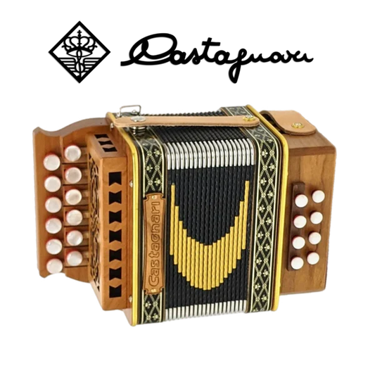 Accordéon diatonique Castagnari 
Giordy en bois de cerisier
