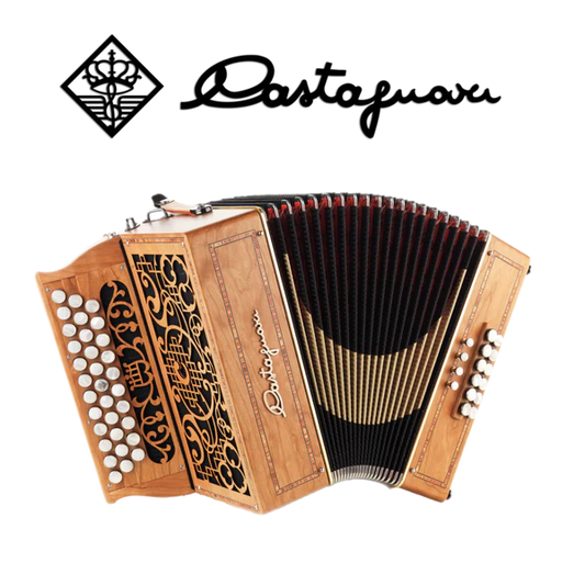 Accordéon diatonique Castagnari Handry 12 en bois de cerisier