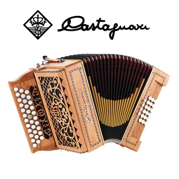 Accordéon diatonique Castagnari Handry 18 en bois de cerisier