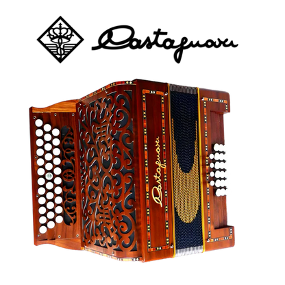 Accordéon diatonique Castagnari Handry 18 en bois de paduk