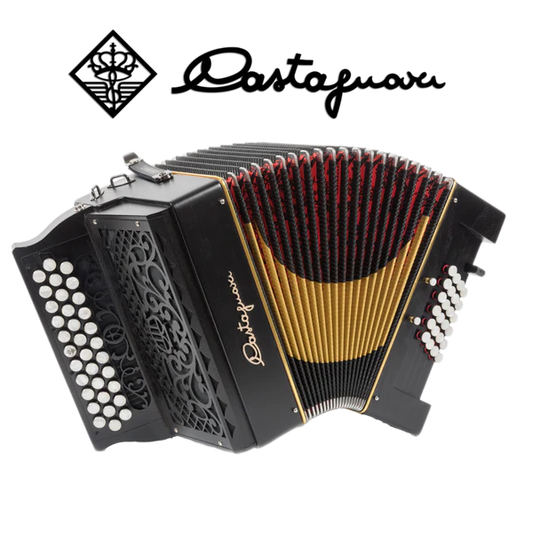 Accordéon diatonique Castagnari Handry 24 en bois noir