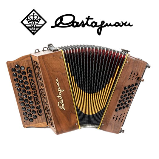Accordéon diatonique Castagnari Jà en bois de noyer