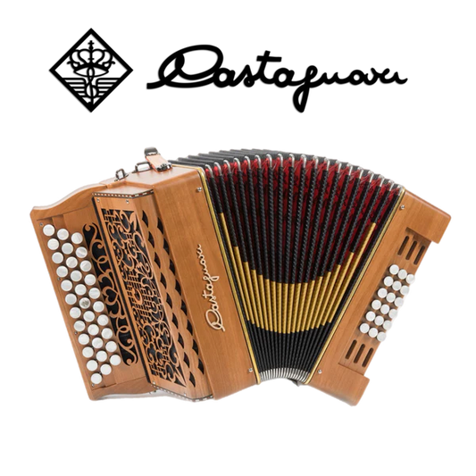 Accordéon diatonique Castagnari Matris en bois de cerisier