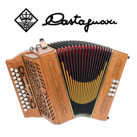 Accordéon diatonique Castagnari Tenore en bois de cerisier