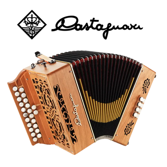 Accordéon diatonique Castagnari Vicky en bois de cerisier