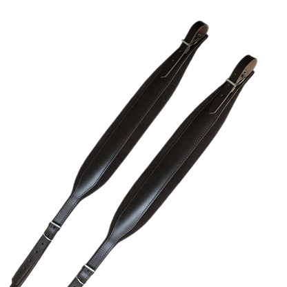 Bretelles D'Accordéon en Velours Noir Vue du Dessus