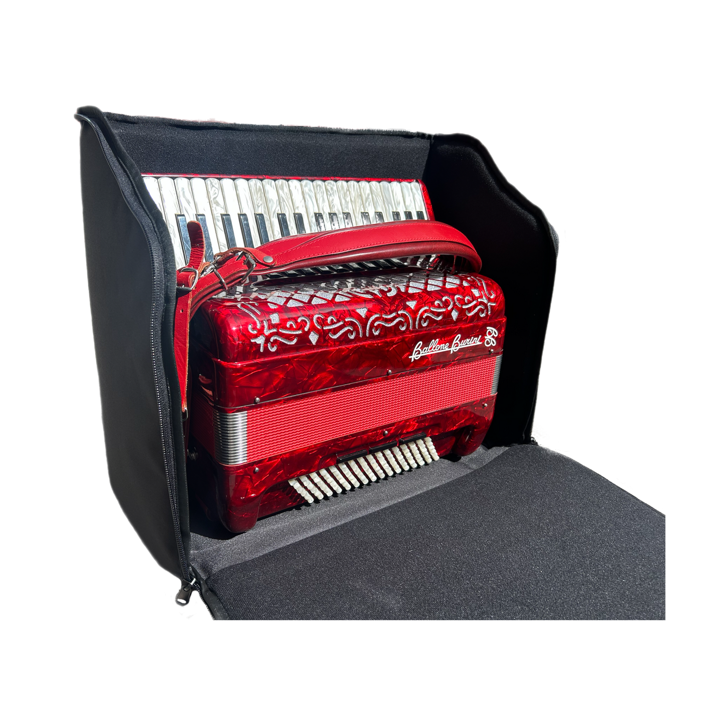 Akkordeonhülle PIANO 96 Bässe gepolstert