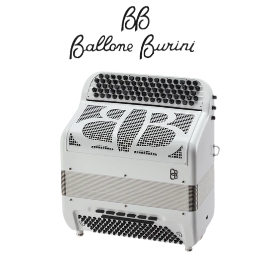 Accordéon chromatique burini bird compact free à touche bouton blanc