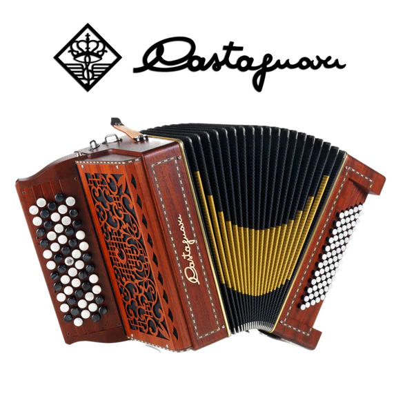 Accordéon diatonique Castagnari 
Magica K3 5 rangs en bois de paduk