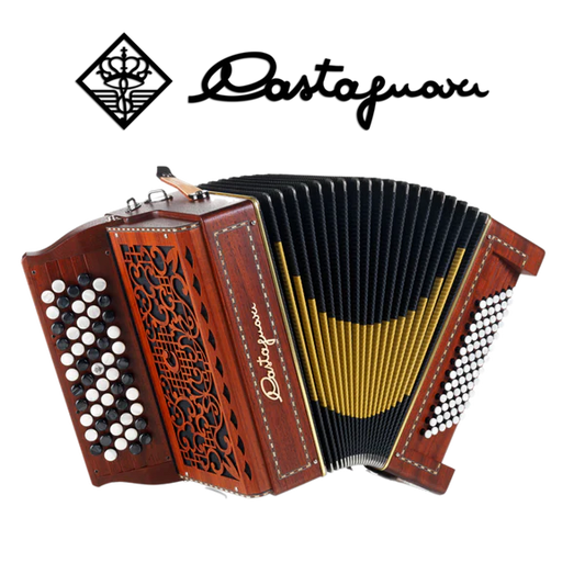 Accordéon diatonique Castagnari 
Magica K3 5 rangs en bois de paduk
