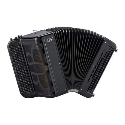 Accordéon chromatique Ballone Burini Bird Free vue de Face avec Soufflet Ouvert