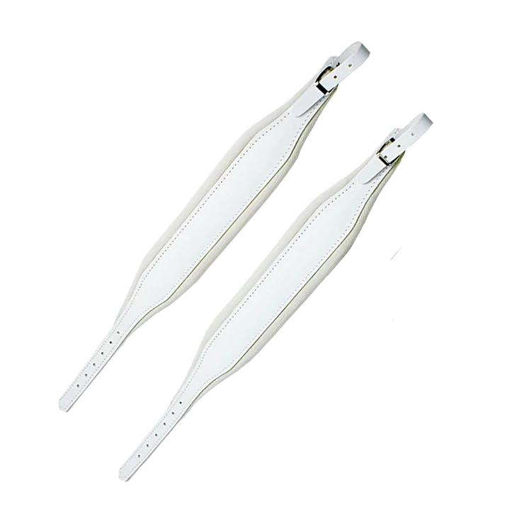 Bretelles D'Accordéon en Velours Blanc Vue du Dessus