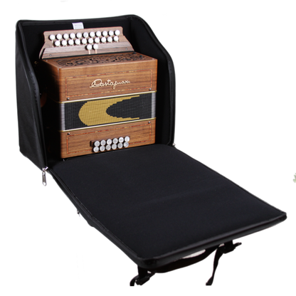 Housse D'Accordéon 12 Basses avec un Accordéon Diatonique 12 basses à l'Intérieur