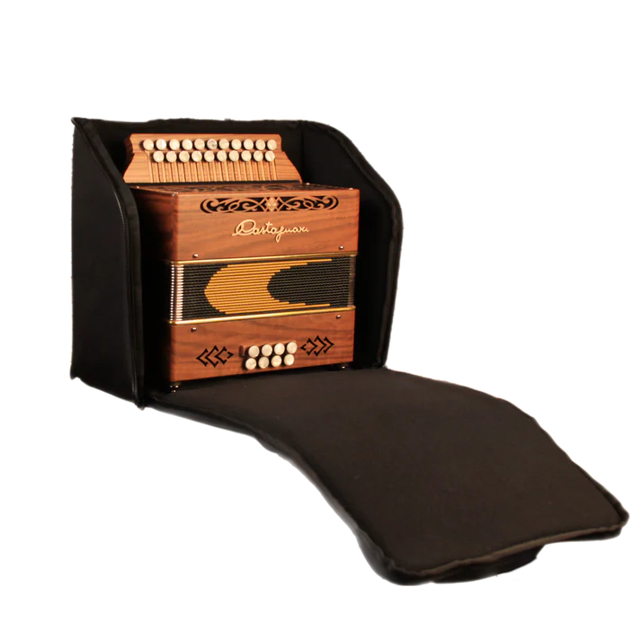 Housse d'Accordéon 8 basses avec un Accordéon Diatonique A l'Interieur