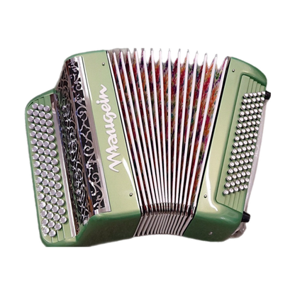 Accordéon Chromatique Maugein Amusette 80 Vue de Face avec Soufflet Ouvert